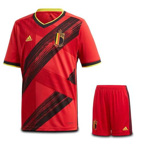  ست تی شرت و شورت ورزشی مردانه مدل تیم ملی بلژیک Euro 2020