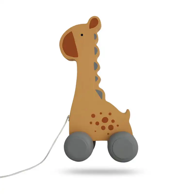 اسباب بازی چوبی مدل زرافه ماشینی کد MKids48-2B