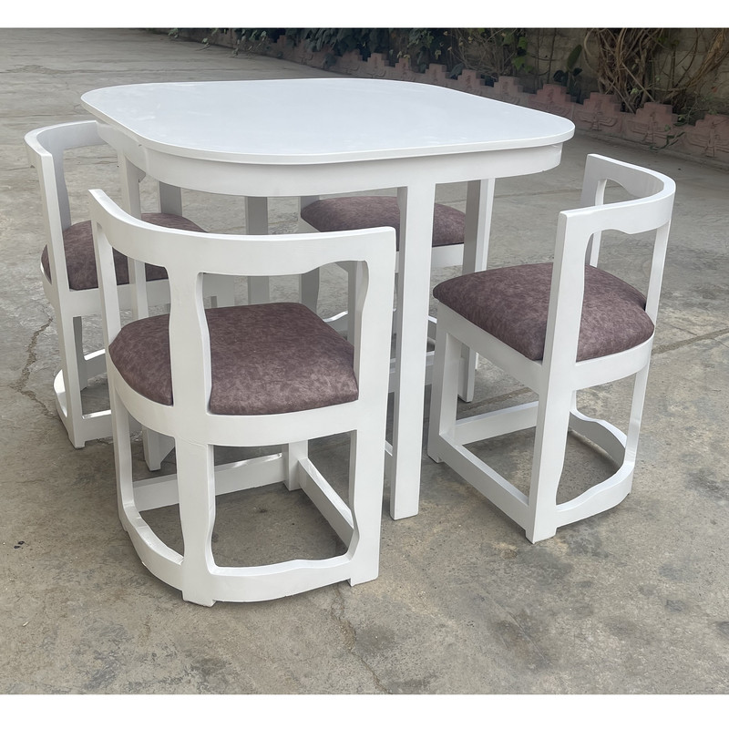 میز و صندلی ناهارخوری 4 نفره گالری چوب آشنایی مدل Whh-872