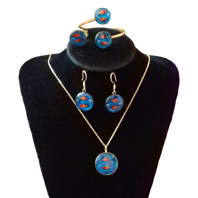 ست دخترانه طرح ماهی کد 221