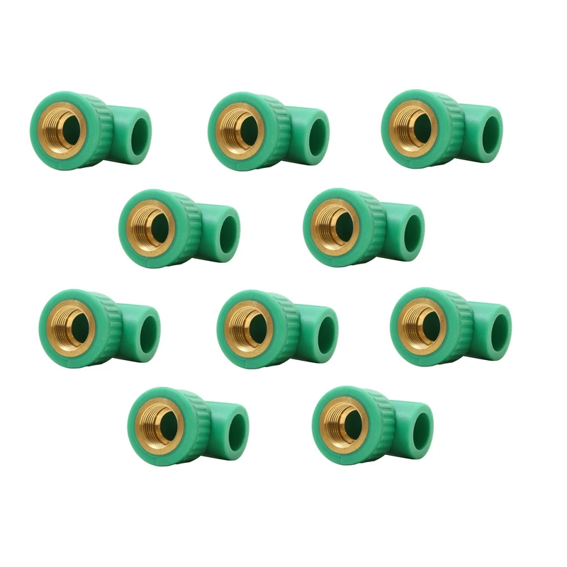 اتصال زانویی مدل یکسردنده 25 * 3/4 بسته 10 عددی