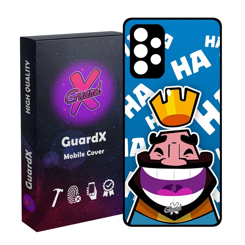 کاور گارد ایکس طرح Clash Royale مدل Glass10036 مناسب برای گوشی موبایل سامسونگ Galaxy A52s