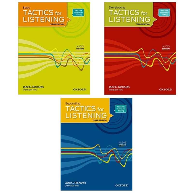 کتاب Tactics for Listening 3rd edition اثر Jack C. Richards انتشارات سپاهان 3 جلدی