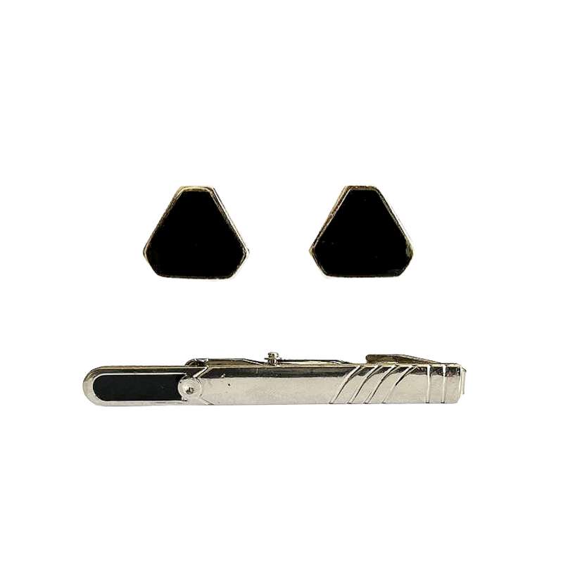 ست دکمه سردست و گیره کراوات مردانه مدل w1006