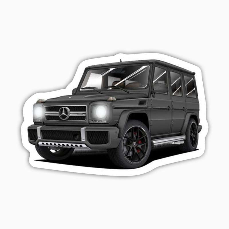 استیکر لپ تاپ و موبایل بووم طرح ماشین مدل G Class کد KT60