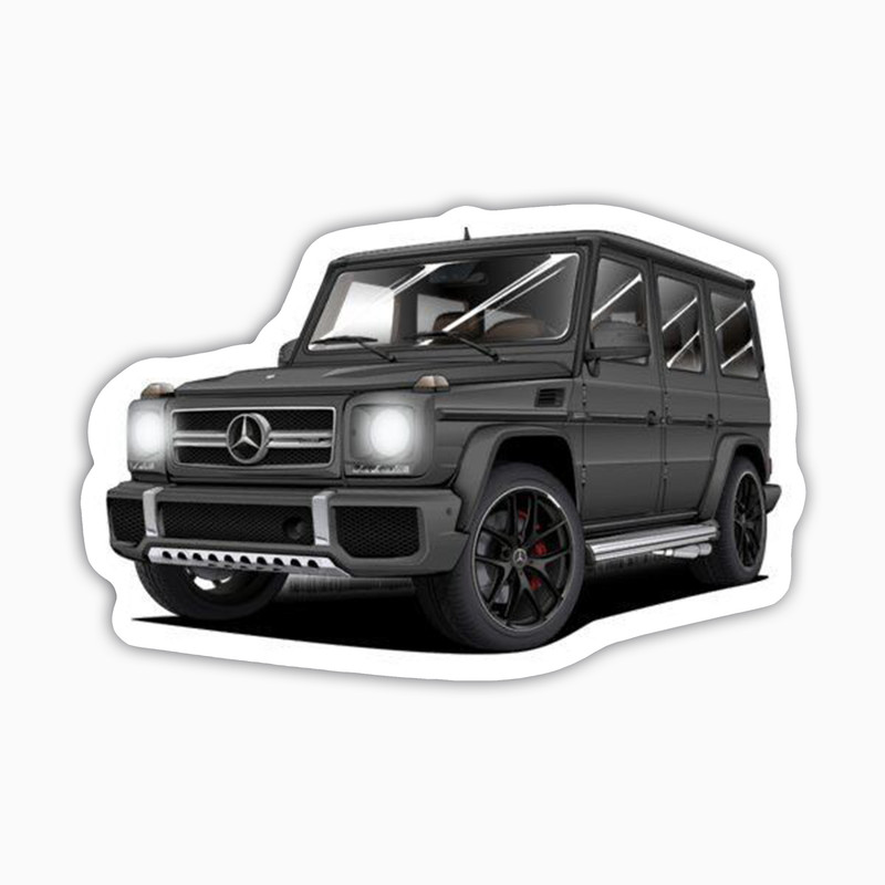 استیکر لپ تاپ و موبایل بووم طرح ماشین مدل G Class کد KT60