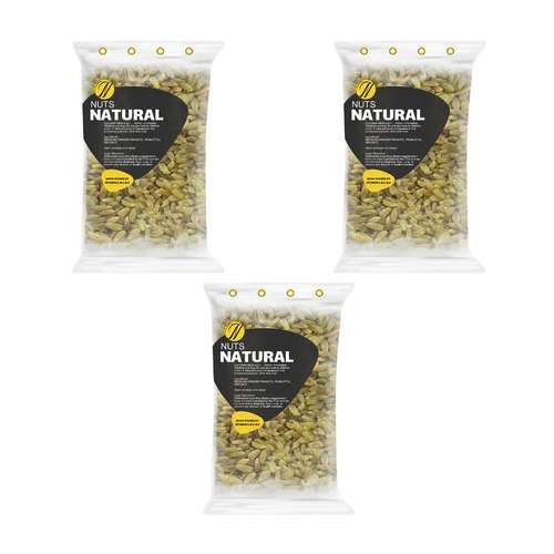 کشمش سبز نچرال - 500 گرم بسته 3 عددی