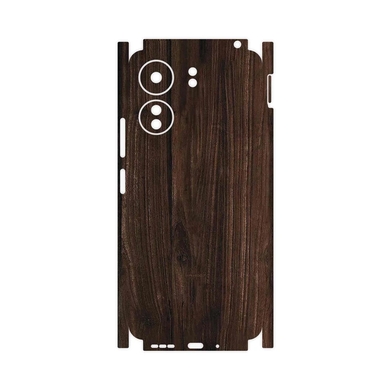برچسب پوششی ماهوت مدل Dark_Walnut_Wood-FullSkin مناسب برای گوشی موبایل شیائومی Redmi 13C