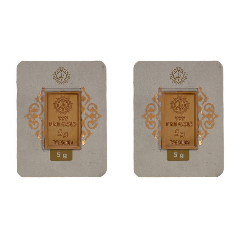 شمش طلا 24 عیار مدوپد مدل eg5-2 بسته 2 عددی