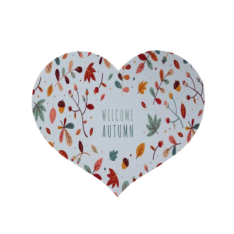 پادری مدل قلب طرح پاییز کد 8114 سایز 90 × 90 سانتی متر