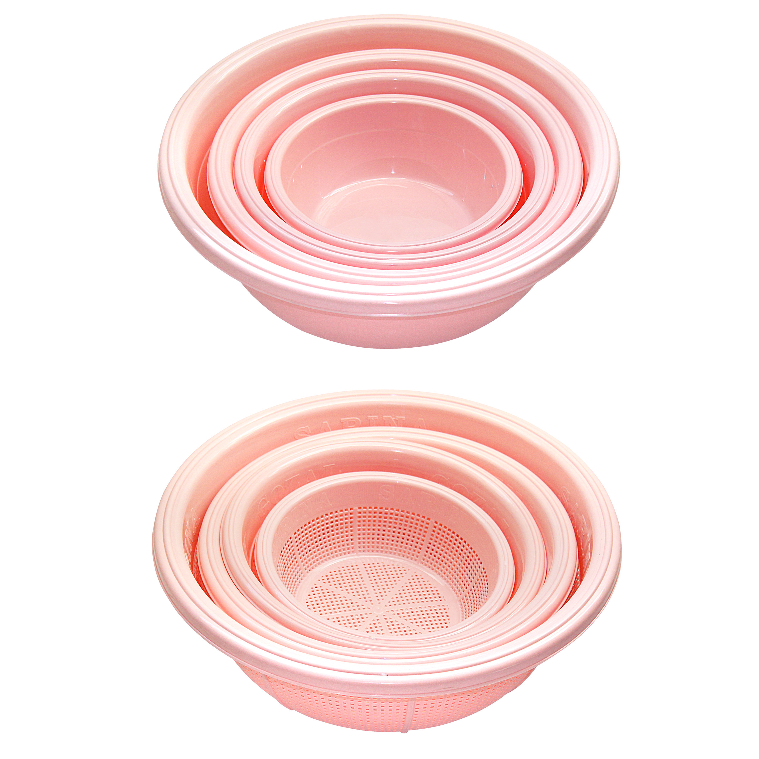 ست لگن و آبکش 8 پارچه مدل 001