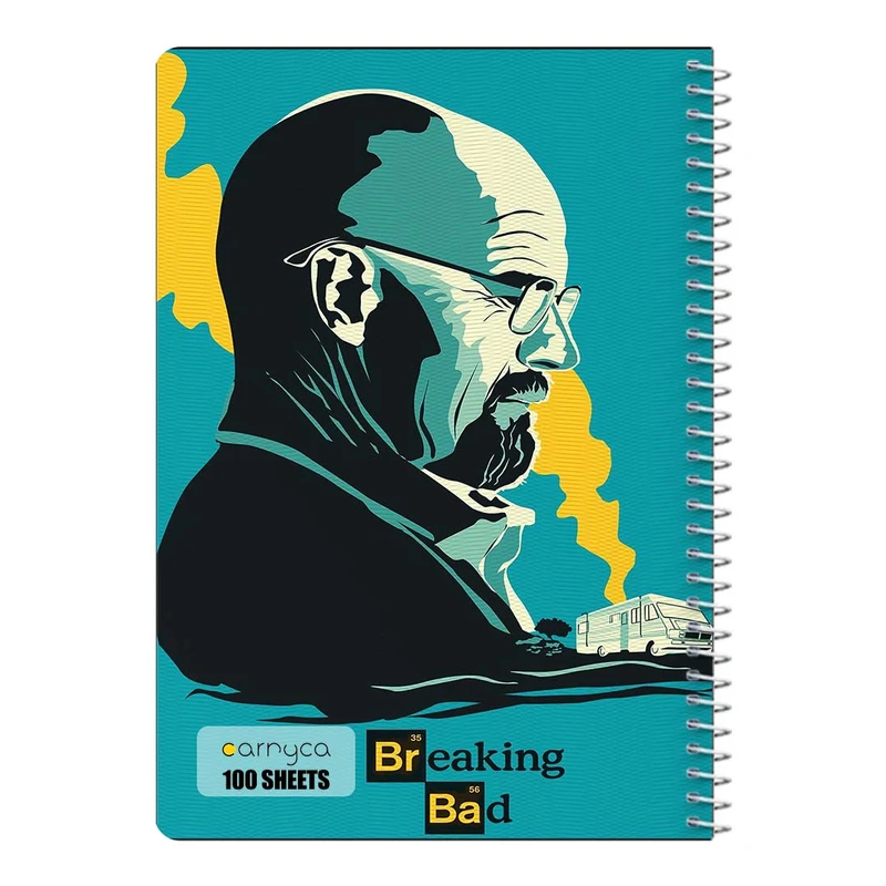 دفتر مشق 100 برگ سیمی کارنیکا طرح بریکینگ بد Breaking Bad کد 36850