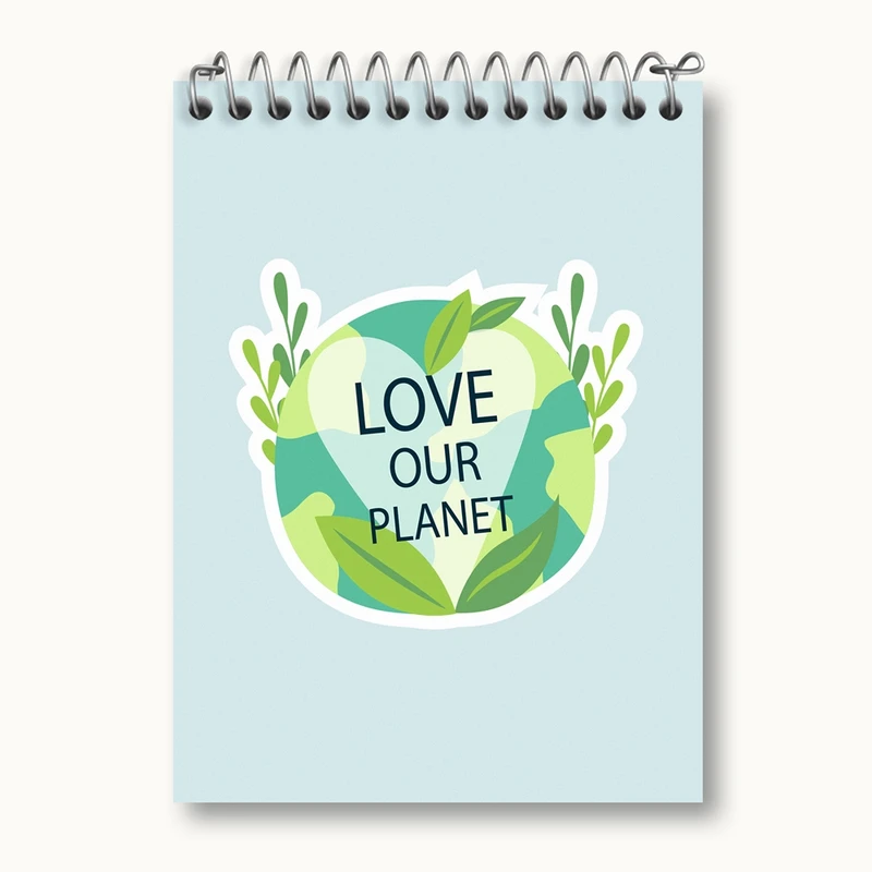 دفتر یادداشت 50 برگ خندالو مدل حمایت از محیط زیست کد 25925