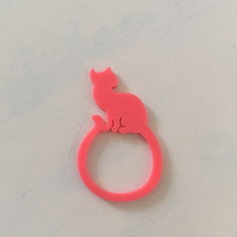 انگشتر دخترانه مدل گربه بسته دو عددی انگشتر دخترانه مدل گربه بسته دو عددی