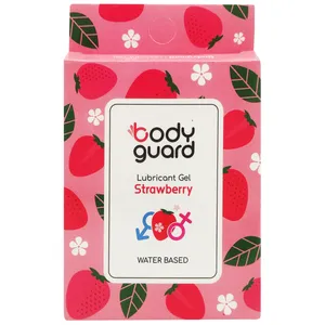 ژل لوبریکانت توت فرنگی بادیگارد ساشه 3 عددی