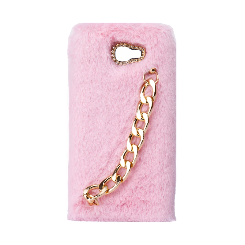 کاور طرح دخترانه دستبندی مدل خزدار پشمالو زنجیردار مناسب برای گوشی سامسونگ Galaxy C7 Pro