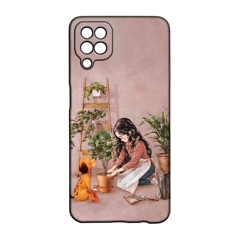 کاور طرح دخترانه کد 253 مناسب برای گوشی موبایل سامسونگ Galaxy A22 4g