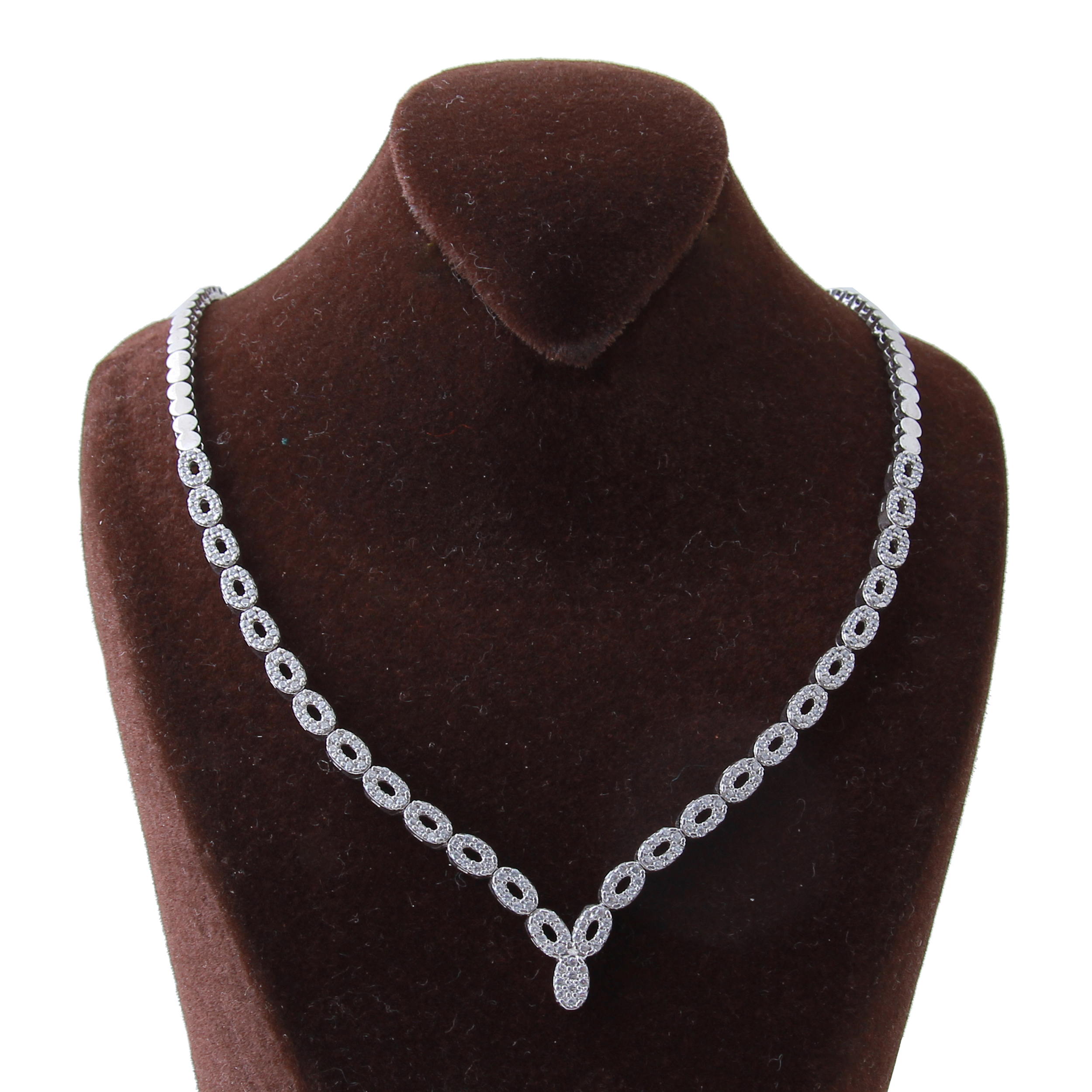 گردنبند نقره زنانه بازرگانی میلادی کد  GAR_078