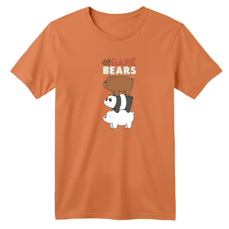 تی‌شرت آستین کوتاه لانگ بچگانه مدل سه خرس کد 4