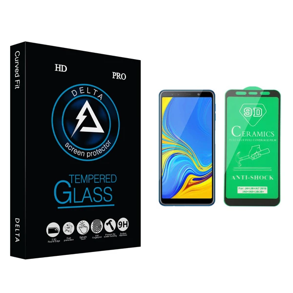 محافظ صفحه نمایش سرامیکی دلتا مدل Fit مناسب برای گوشی موبایل سامسونگ Galaxy A7 2018