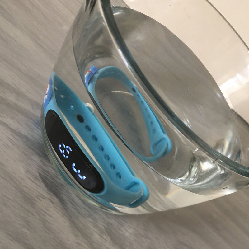 ساعت مچی دیجیتال بچگانه مدل لمسی ضد آب سیلیکونی طرح گربه لایت کد W LIGHT 44