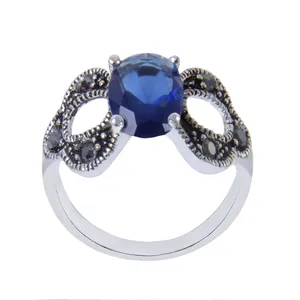 انگشتر نقره زنانه  بازرگانی میلادی کد AW_120