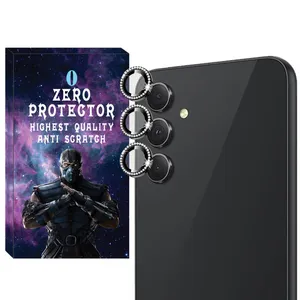 محافظ لنز دوربین زیرو مدل Ring Metal Diamond مناسب برای گوشی موبایل سامسونگ Galaxy A54 5G