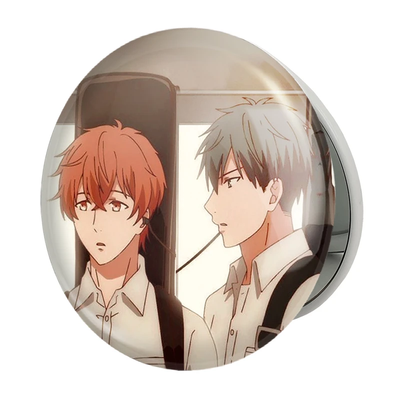 آینه جیبی خندالو طرح مافویو و ریتسوکا انیمه گیون Given مدل تاشو کد 13085 
