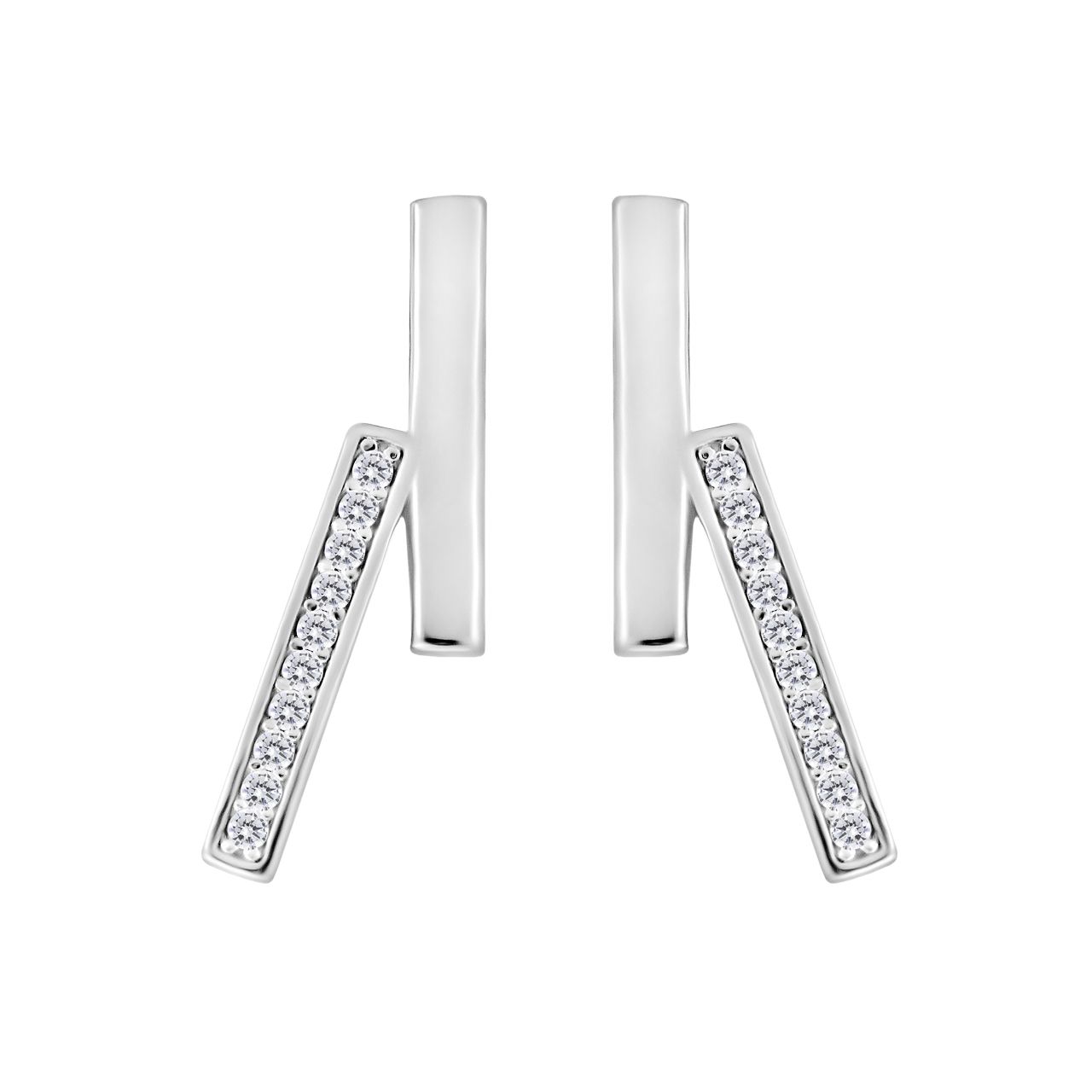 گوشواره نقره زنانه اقلیمه کد EN279 -  - 1