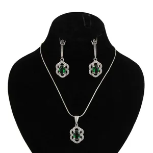 نیم ست نقره زنانه بازرگانی میلادی مدل کوارتز کد NTR_346