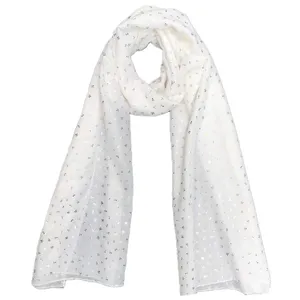 شال زنانه مدل نخی طلاكوبی