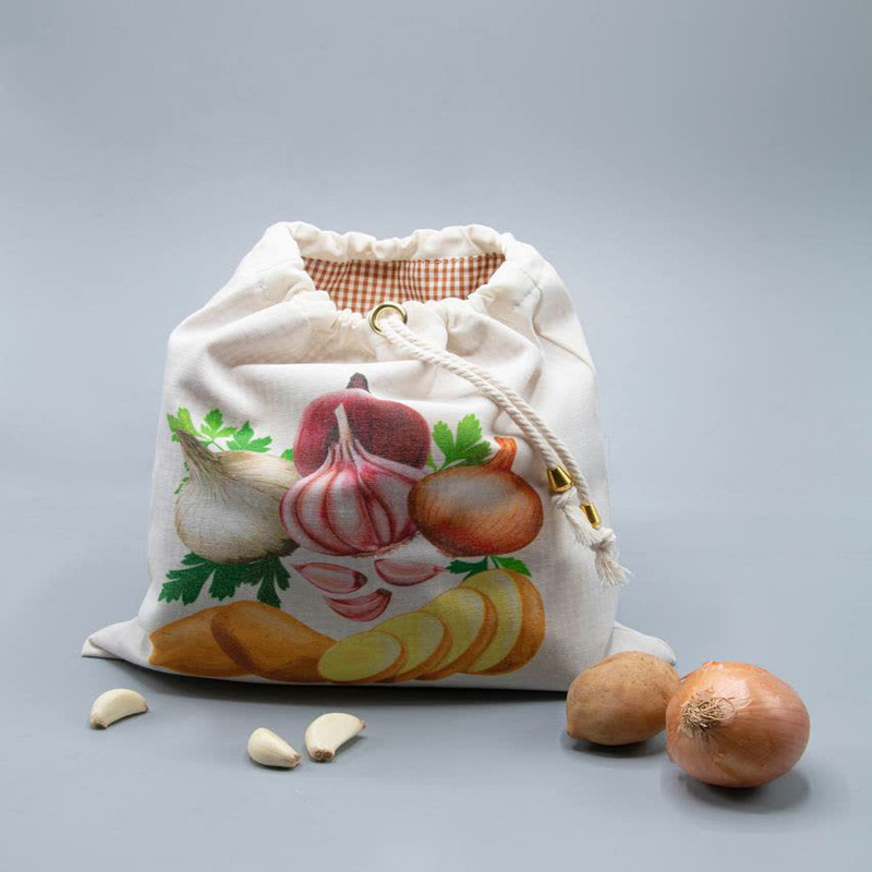 کیسه سبزی مدل میوه بسته 5 عددی