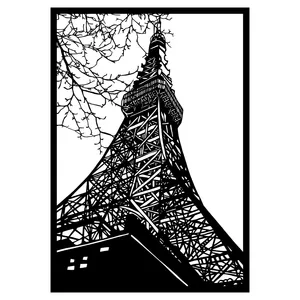 شابلون مدل برج ایفل کد SP676-1