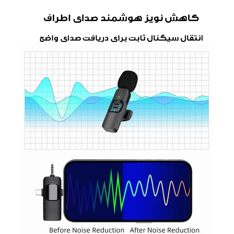 ست میکروفن بی سیم مدل K15
