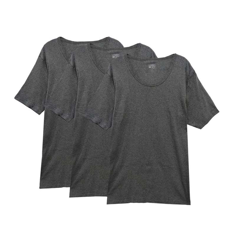 زیرپوش آستین دار مردانه لیورجی مدل p359168 بسته 3 عددی