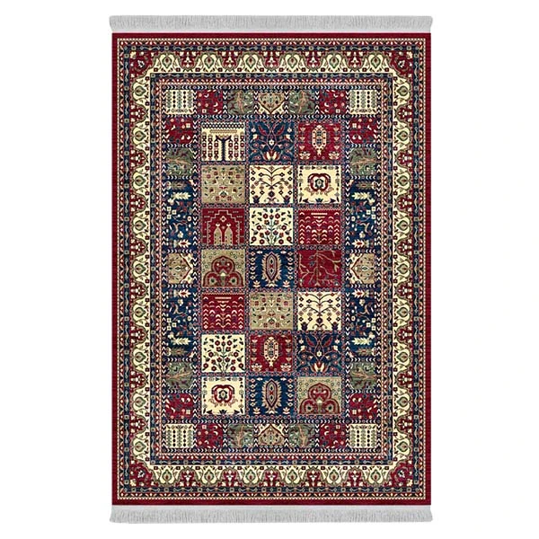 فرش پارچه‌ای دفه مدل فرشینه طرح مدرن کد 8055