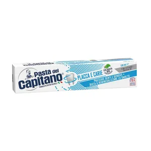 خمیردندان پاستا دل کاپیتانو مدل Placca e Carie حجم 100 میلی لیتر 