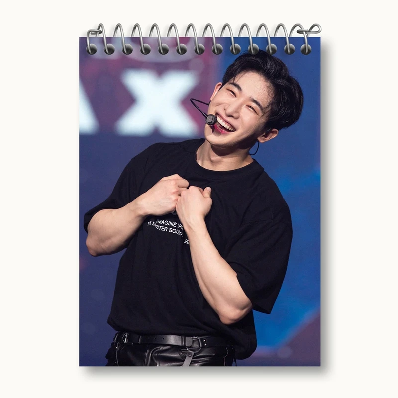 دفتر یادداشت 50 برگ خندالو مدل ونهو گروه مانستا اکس Monsta X کد 21194