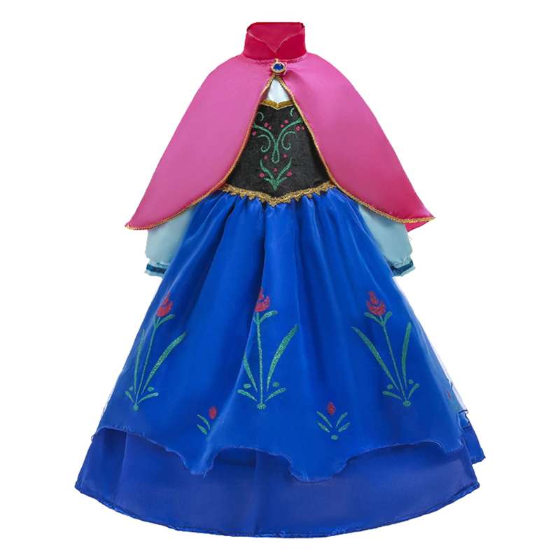 پیراهن دخترانه مدل آنا سری فروزن یک کد 11512