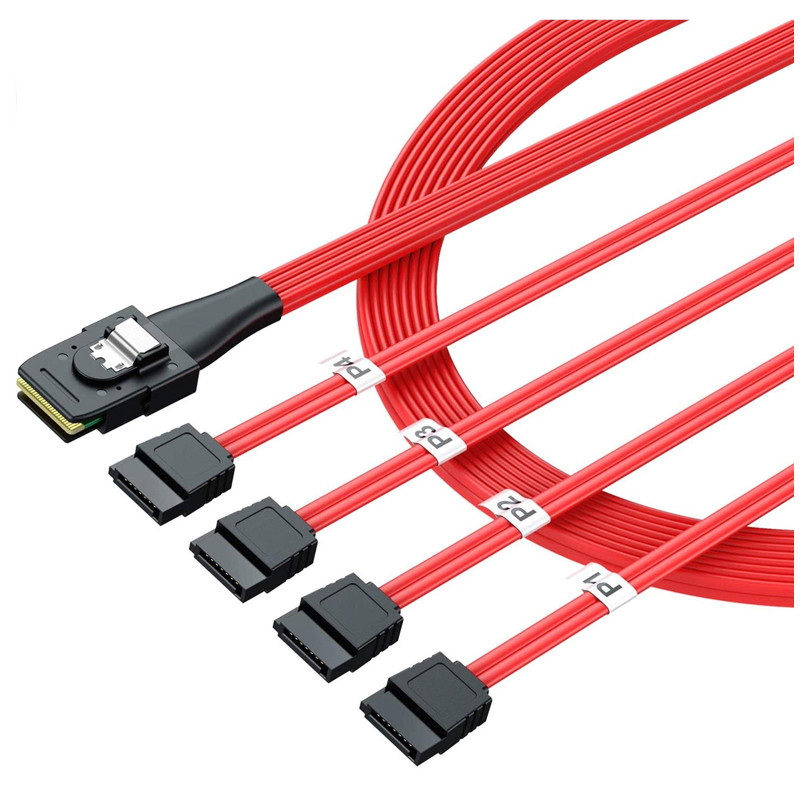 کابل تبدیل Mini SAS SFF-8087 به چهار SATA اسمارطور مدل SM75
