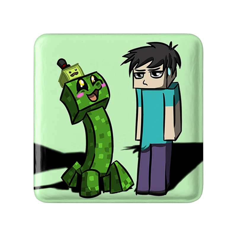 مگنت خندالو طرح بازی ماینکرافت (Minecraft) مدل مربعی کد 37009