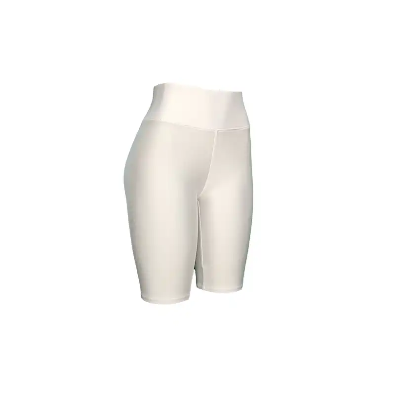 شلوارک ورزشی زنانه رویین تن مدل براق رنگ سفید