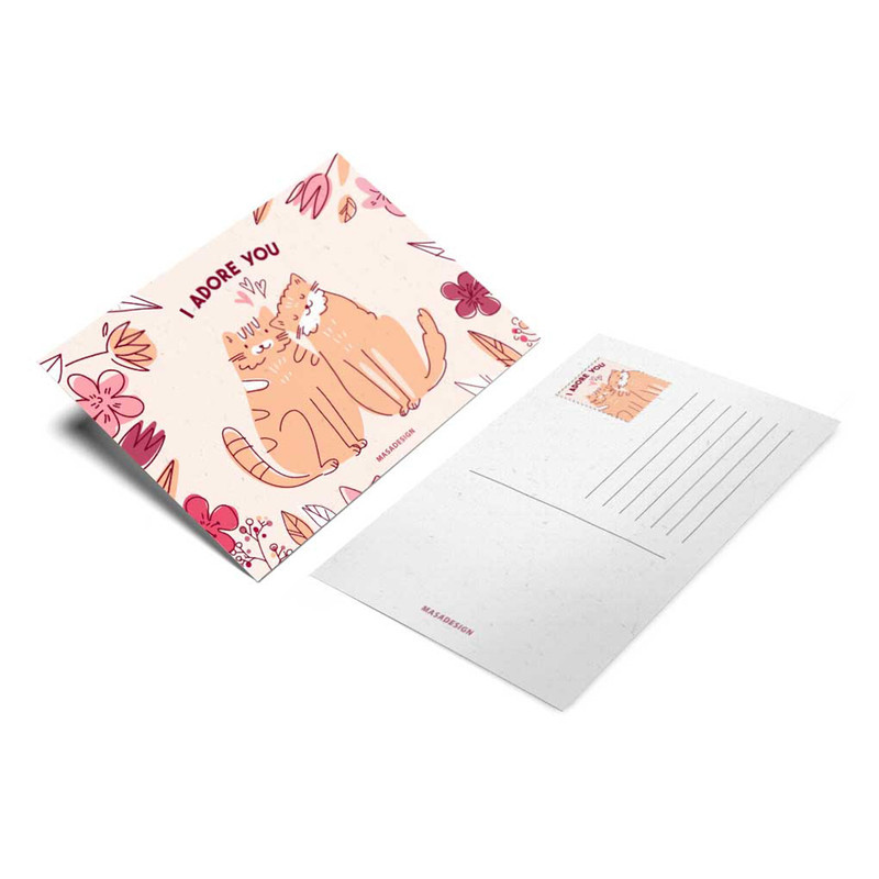 کارت پستال ماسا دیزاین مدل POSTV04 طرح عشق.love