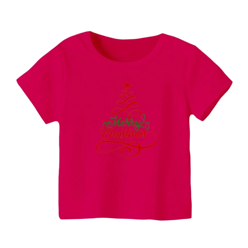 تی شرت آستین کوتاه بچگانه مدل نوشته کریسمس کد 12