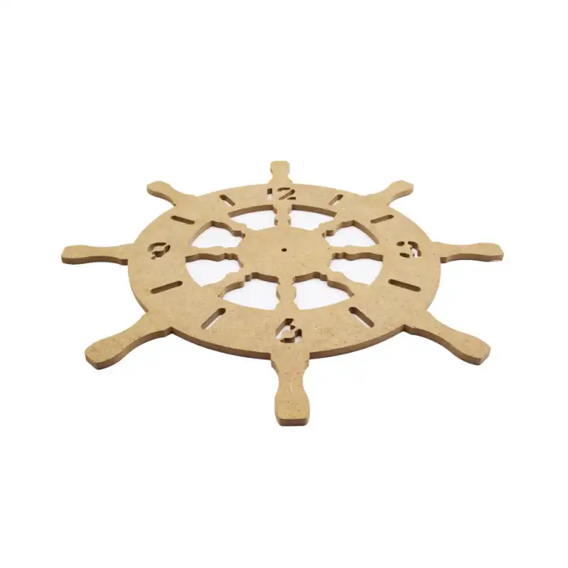 ساعت دیواری چوبی خام مدل 01