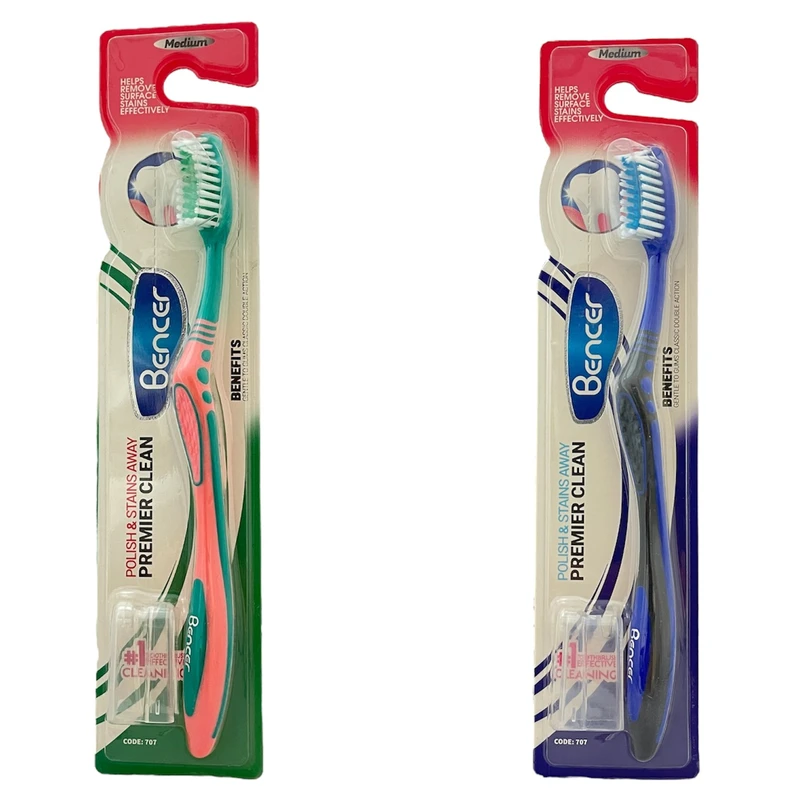 مسواک بنسر مدل Premier Clean با برس متوسط مجموعه 2 عددی