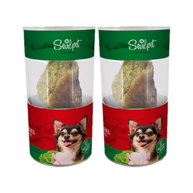 تشویقی سگ سویل پت مدل Cattle Hooves Chicken Vegi Filled وزن 150 گرم بسته 2 عددی