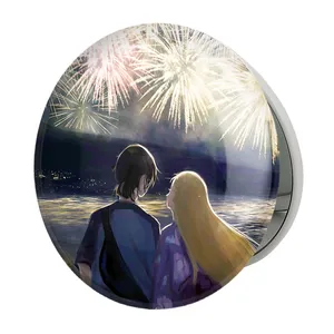 آینه جیبی خندالو طرح اوشینو و شینپی انیمه سامرتایم رندرینگ مدل تاشو کد 24235 