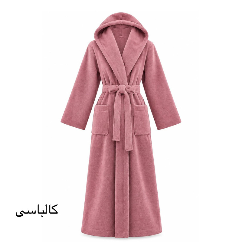 حوله پالتویی هنرمند مدل Classic Plain سایز ۱۴۵ مناسب قد ۱۸۰ الی ۲۱۰ سانتی متر