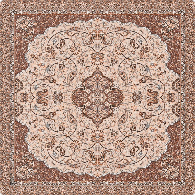 رومیزی ترمه حسینی طرح شاه عباسی